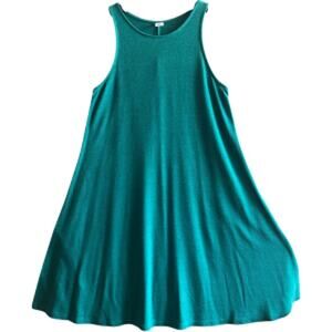 Old Navy Teal Knit Swing Sleeveless Tank Mini Dress XS
